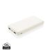 High Density 10.000 mAh lomme powerbank hvid