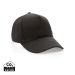 Impact 5 panels cap, 280gr genanvendelig bomuld, med AWARE™ sort