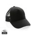 Impact AWARE™ børstet rcotton, 5 panel trucker cap 190gr sort