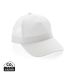 Impact AWARE™ børstet rcotton, 5 panel trucker cap 190gr hvid