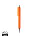 X8 RCS certificeret R-ABS pen med soft touch overflade orange
