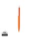 X3 RCS certificeret R-ABS pen med soft touch orange