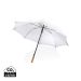 27" Impact AWARE™ RPET 190T auto åben bambus paraply hvid