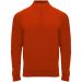 Epiro langærmet unisex sweatshirt med kvart lynlås Rød