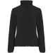 Artic fleecejakke med fuld lynlås til kvinder Ensfarvet sort