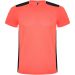 Detroit kortærmet unisex sports t-shirt Fluor Coral