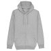 Connector - Essentiel Zip-Thru Hættetrøje, unisex Heather Grey