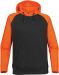 Omega hoody (H) Sort-orange
