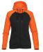 Omega zip hoody (D) Sort-orange