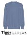 Tiger Cotton Oversized Sweatshirt Dusty Indigo