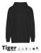 Tiger Cotton Oversized Hoodie Sort