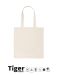 Tiger Cotton Shopping Bag w. Long Handles Natur