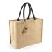 Klassisk Shoppertaske af Jute Natural/Black