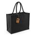Klassisk Shoppertaske af Jute Black/Black