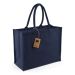 Klassisk Shoppertaske af Jute Navy