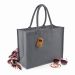 Klassisk Shoppertaske af Jute Graphite Grey