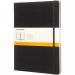 Moleskine Classic XL hardcover notesbog - linjeret Ensfarvet sort
