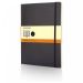 Moleskine Classic XL softcover notesbog - linjeret Ensfarvet sort