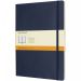 Moleskine Classic XL softcover notesbog - linjeret Safirblå