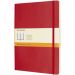 Moleskine Classic XL softcover notesbog - linjeret Scarlet rød