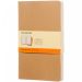 Moleskine Cahier Journal L - linjeret Kraft brun