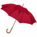Kyle 23" paraply med automatisk åbning og træskaft og -håndtag Rød