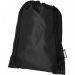 Oriole RPET-rygsæk med snøre 5L Ensfarvet sort