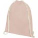 Orissa 100 g/m² GOTS rygsæk med snøre i økologisk bomuld 5L Pale blush pink