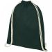 Orissa 100 g/m² GOTS rygsæk med snøre i økologisk bomuld 5L Mørkegrøn