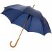 Kyle 23" paraply med automatisk åbning og træskaft og -håndtag Marineblå