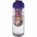 H2O Active® Base 650 ml drikkeflaske med fliplåg & infuser Transparent Transparent
