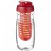H2O Active® Pulse 600 ml drikkeflaske med fliplåg & infuser Transparent Transparent