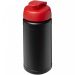 Baseline® Plus 500 ml drikkeflaske med fliplåg Ensfarvet sort Ensfarvet sort