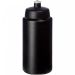 Baseline® Plus 500 ml drikkeflaske med håndtag og kuppelformet låg Ensfarvet sort