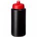 Baseline® Plus 500 ml drikkeflaske med håndtag og kuppelformet låg Ensfarvet sort Ensfarvet sort