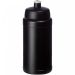Baseline® Plus 500 ml drikkeflaske med sportslåg Ensfarvet sort Ensfarvet sort
