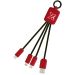 SCX.design C15 quatro kabel med lys Mid red