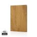 Kavana træprint A5 notesbog brun