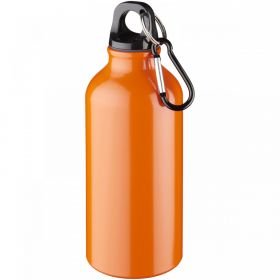 Oregon 400 ml aluminiumsflaske med karabinhage Orange