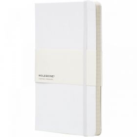Moleskine Classic L hardcover notesbog - linjeret Hvid
