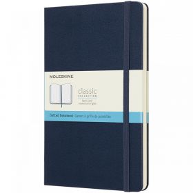 Moleskine Classic L hardcover notesbog - prikket Safirblå