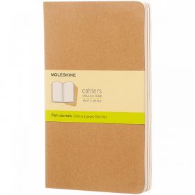 Moleskine Cahier Journal L - blank Kraft brun