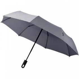 Trav 21,5" foldbar, fuldautomatisk paraply Grå
