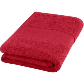 Charlotte 450 g/m² håndklæde i bomuld 50x100 cm Rød