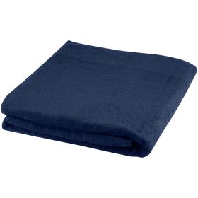 Evelyn 450 g/m² håndklæde i bomuld 100x180 cm Marineblå