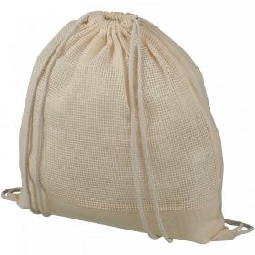 Maine rygsæk med snøre i bomuldsnet 5L
