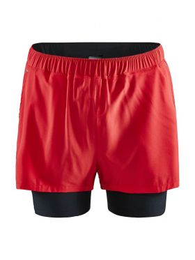 ADV Essence 2-in-1 Stretch Shorts M Red