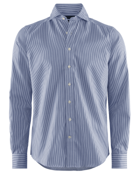 Berkeley Stripeton Tailored Skjorte, Herre Marineblå