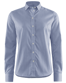 Berkeley Stripeton Tailored Skjorte, Dame Marineblå