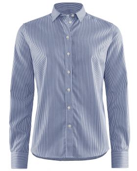W's Stripeton Tailored Shirt Marineblå